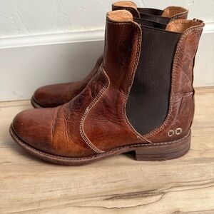 Bed Stu Brown Leather Heeled Boots